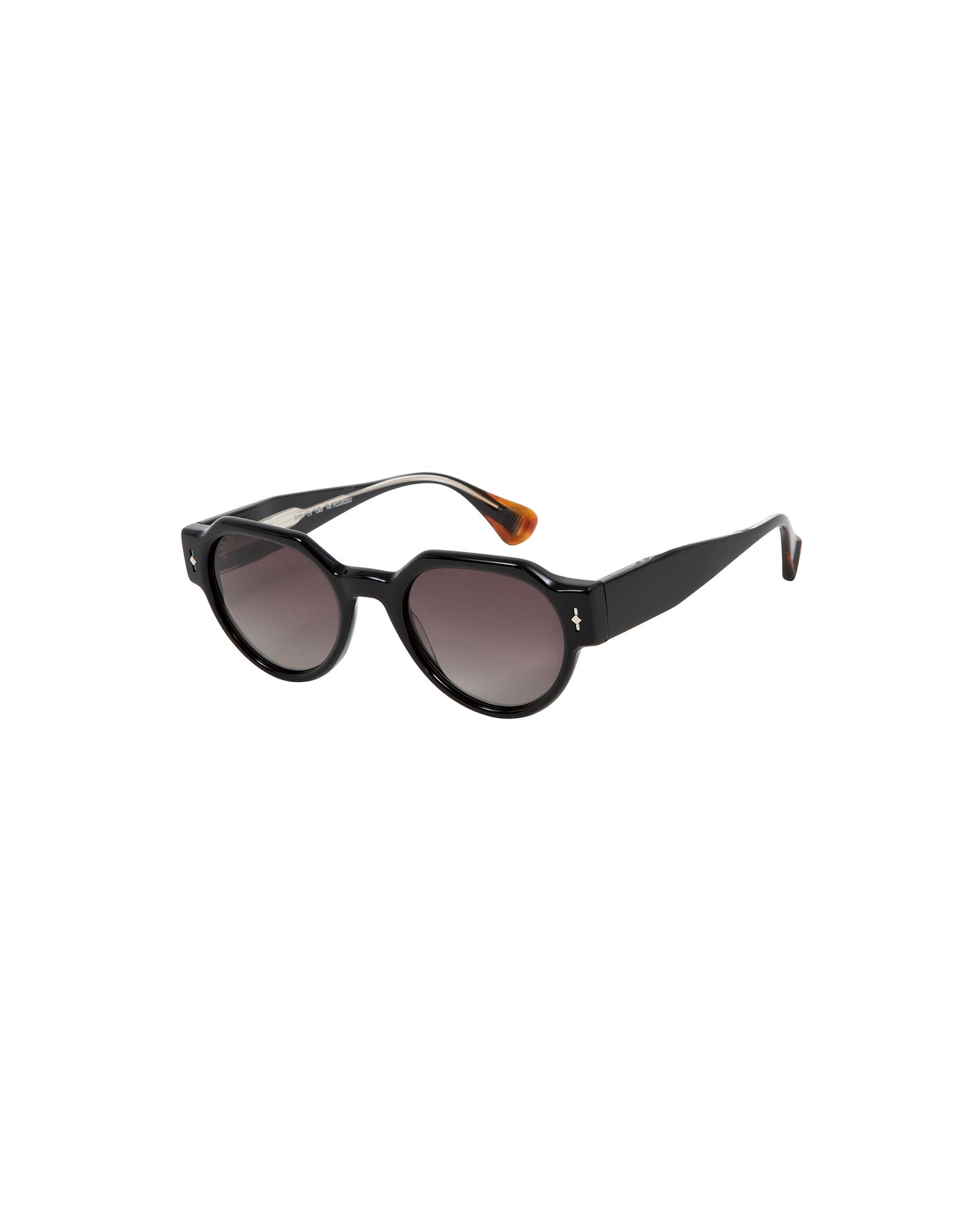 JOYCE: Redondas Acetato Noir sunglasses by GIGI STUDIOS 2583