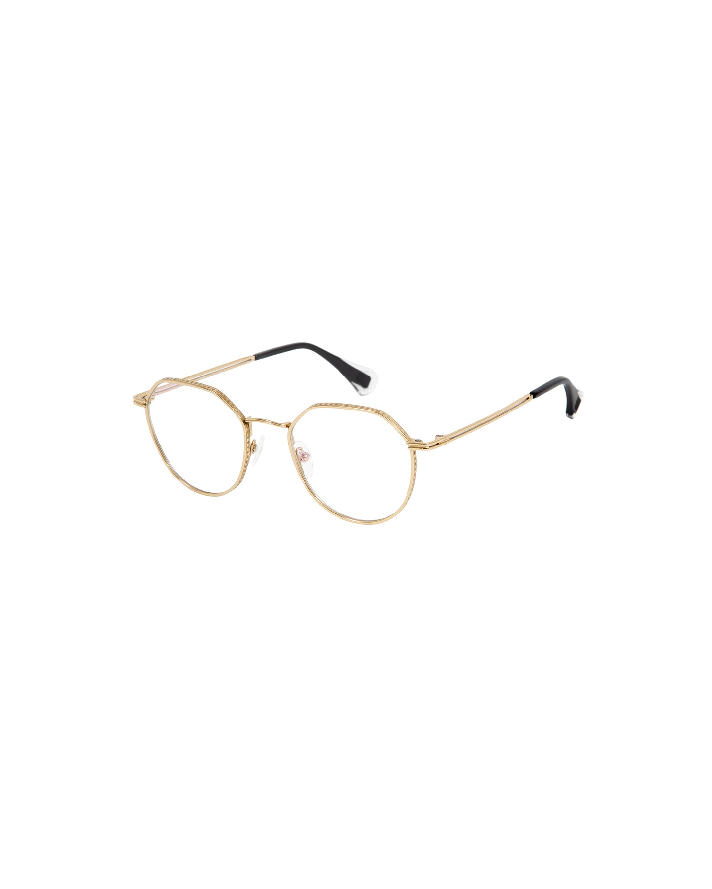 VOLTAIRE: Redondas Titanio Doré optical glasses by GIGI STUDIOS 2627
