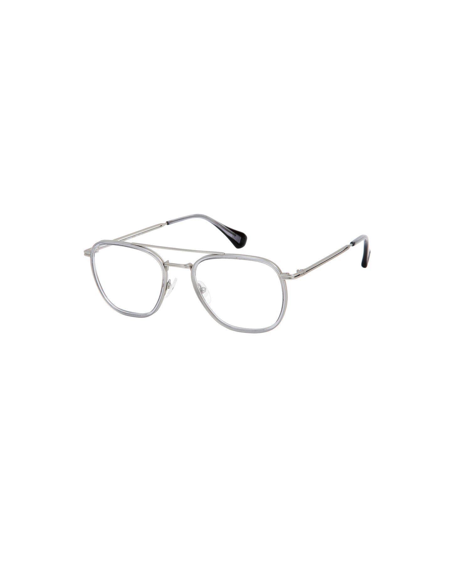 DICKENS: Aviador Titanio-Acetato Dark Silver optical glasses by GIGI STUDIOS 2633