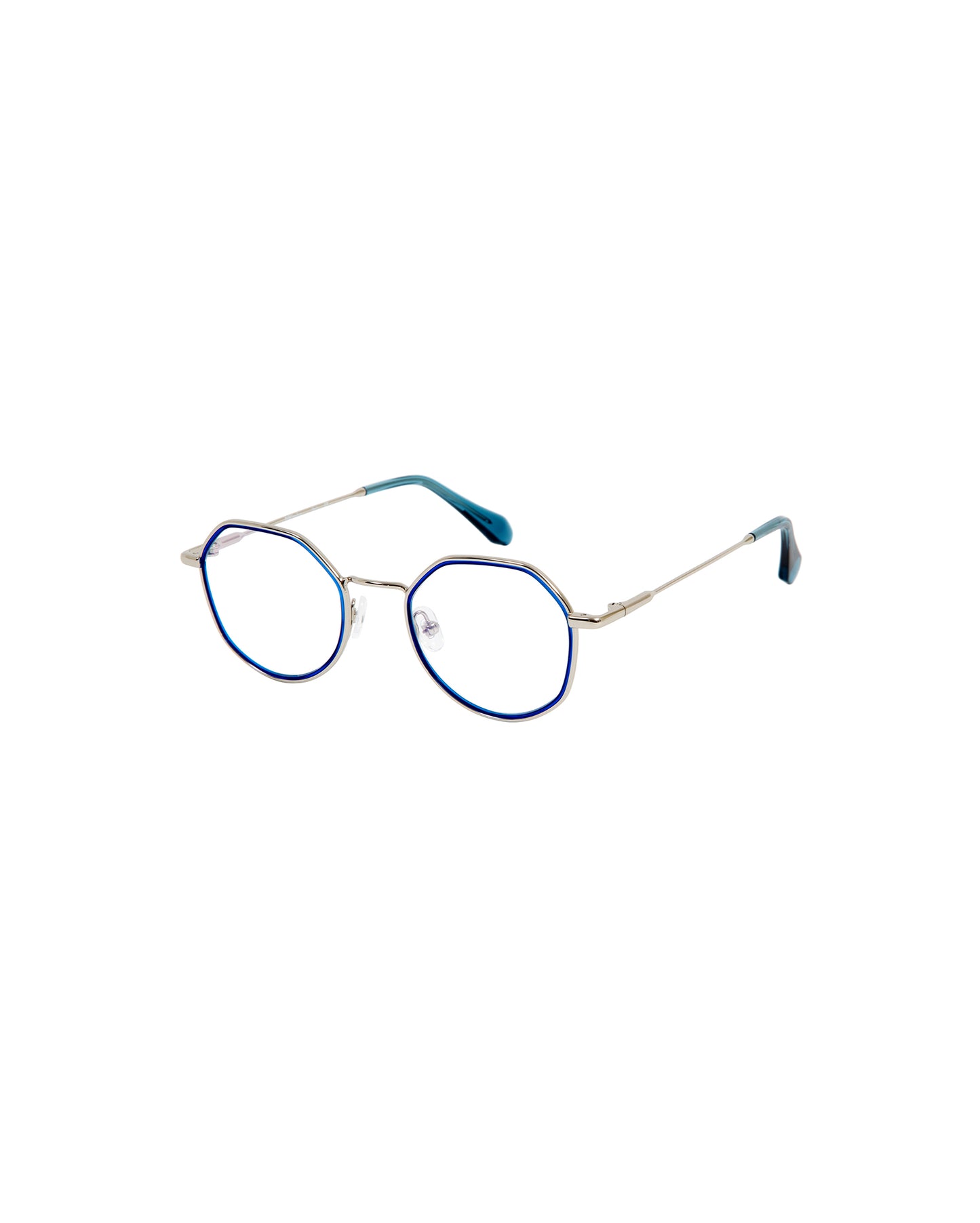 ABIE: Geométricas Acetato-Metal Azul optical glasses by GIGI STUDIOS 2659
