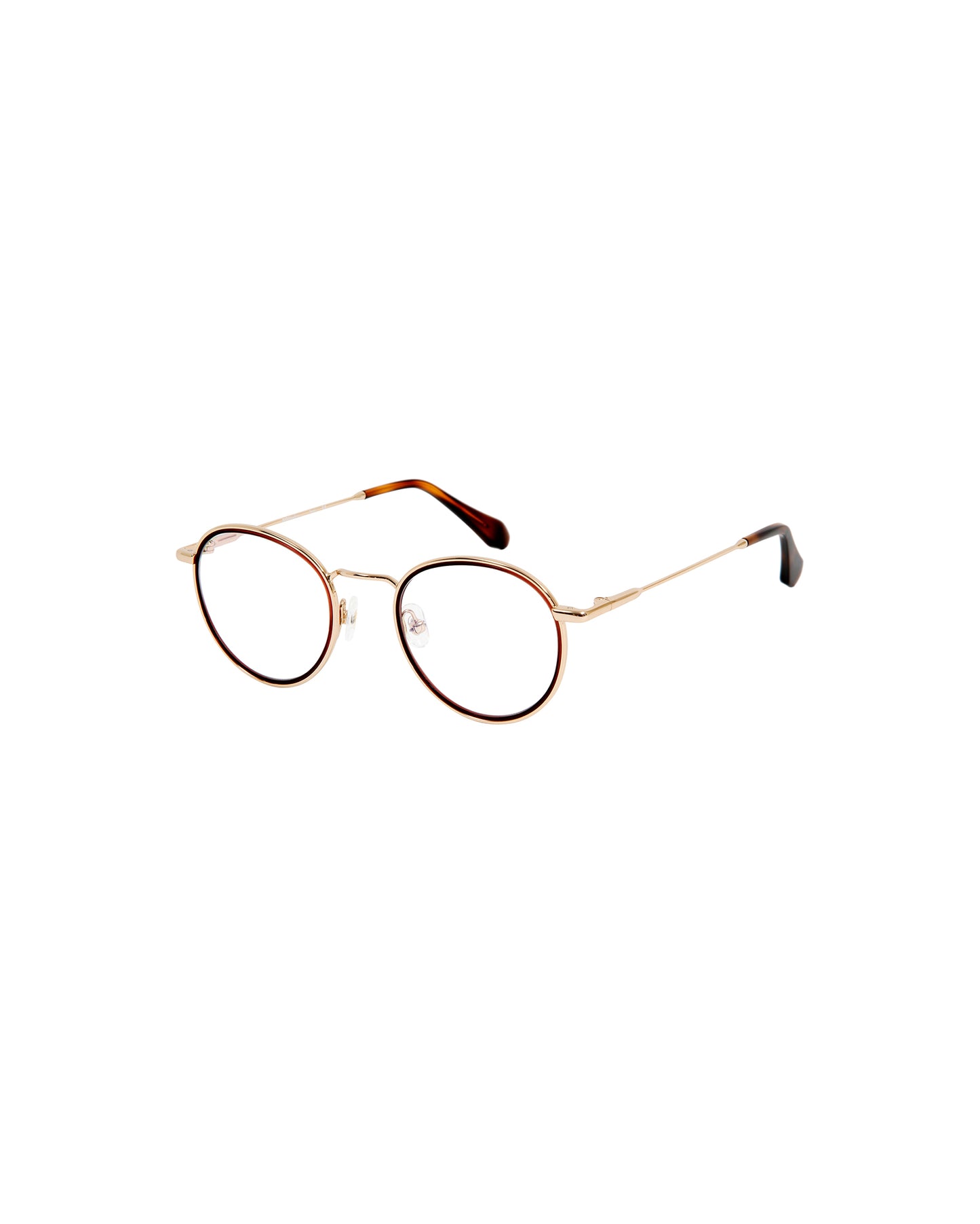 KATE: Redondas Acetato-Metal Marrón optical glasses by GIGI STUDIOS 2667