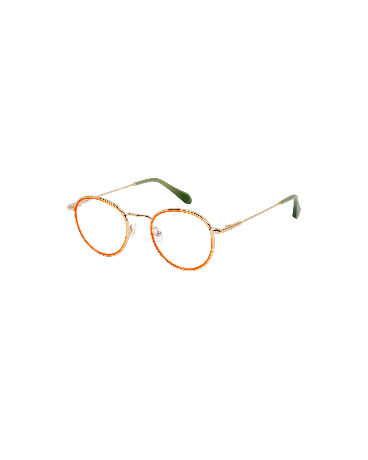 KATE: Redondas Acetato-Metal Orange optical glasses by GIGI STUDIOS 2671