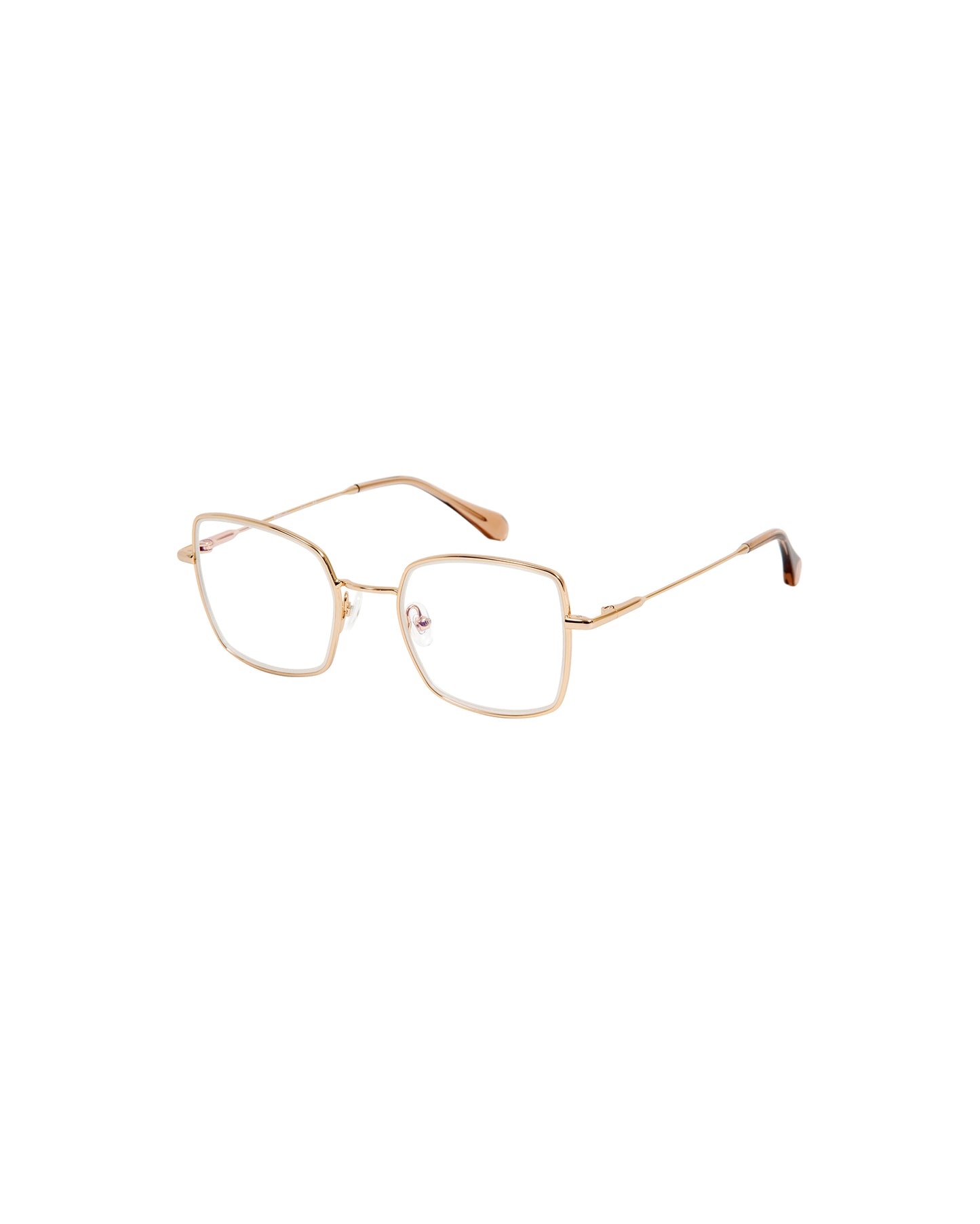 NIKA: Cuadrada Acetato-Metal Doré optical glasses by GIGI STUDIOS 2677