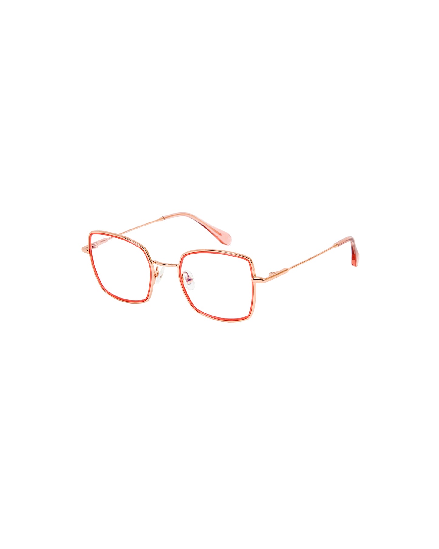 NIKA: Cuadrada Acetato-Metal Rosa optical glasses by GIGI STUDIOS 2679
