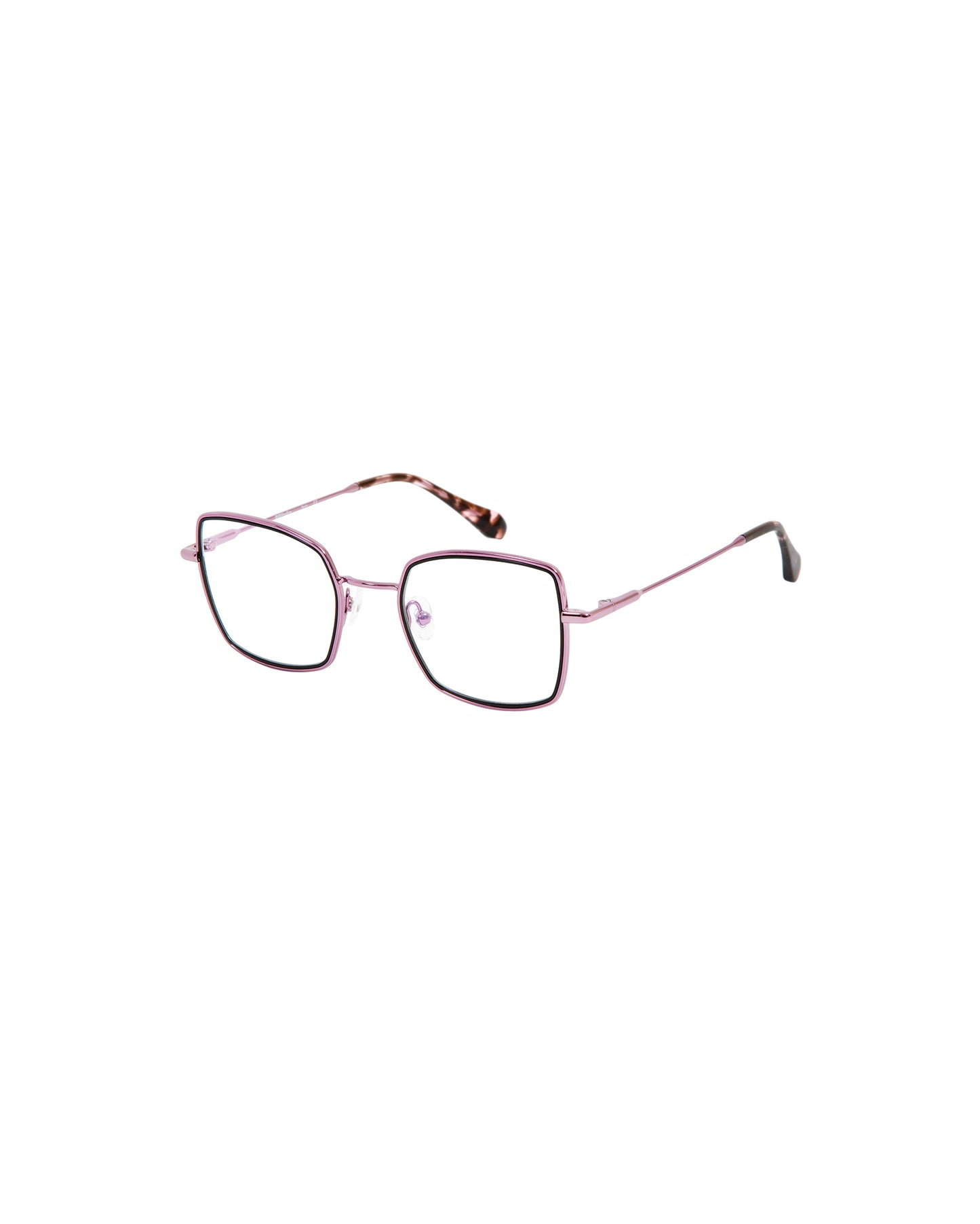 NIKA: Cuadrada Acetato-Metal Rojo optical glasses by GIGI STUDIOS 2681