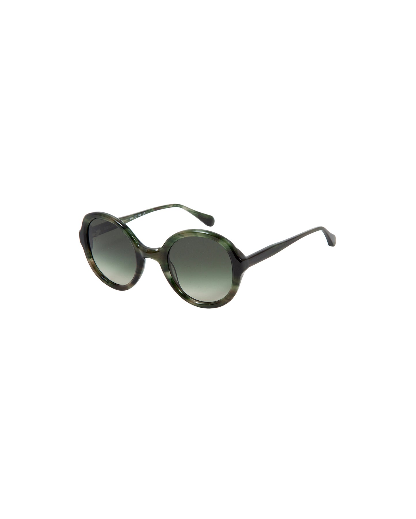 LULU: Redondas Acetato Verde sunglasses by GIGI STUDIOS 2712