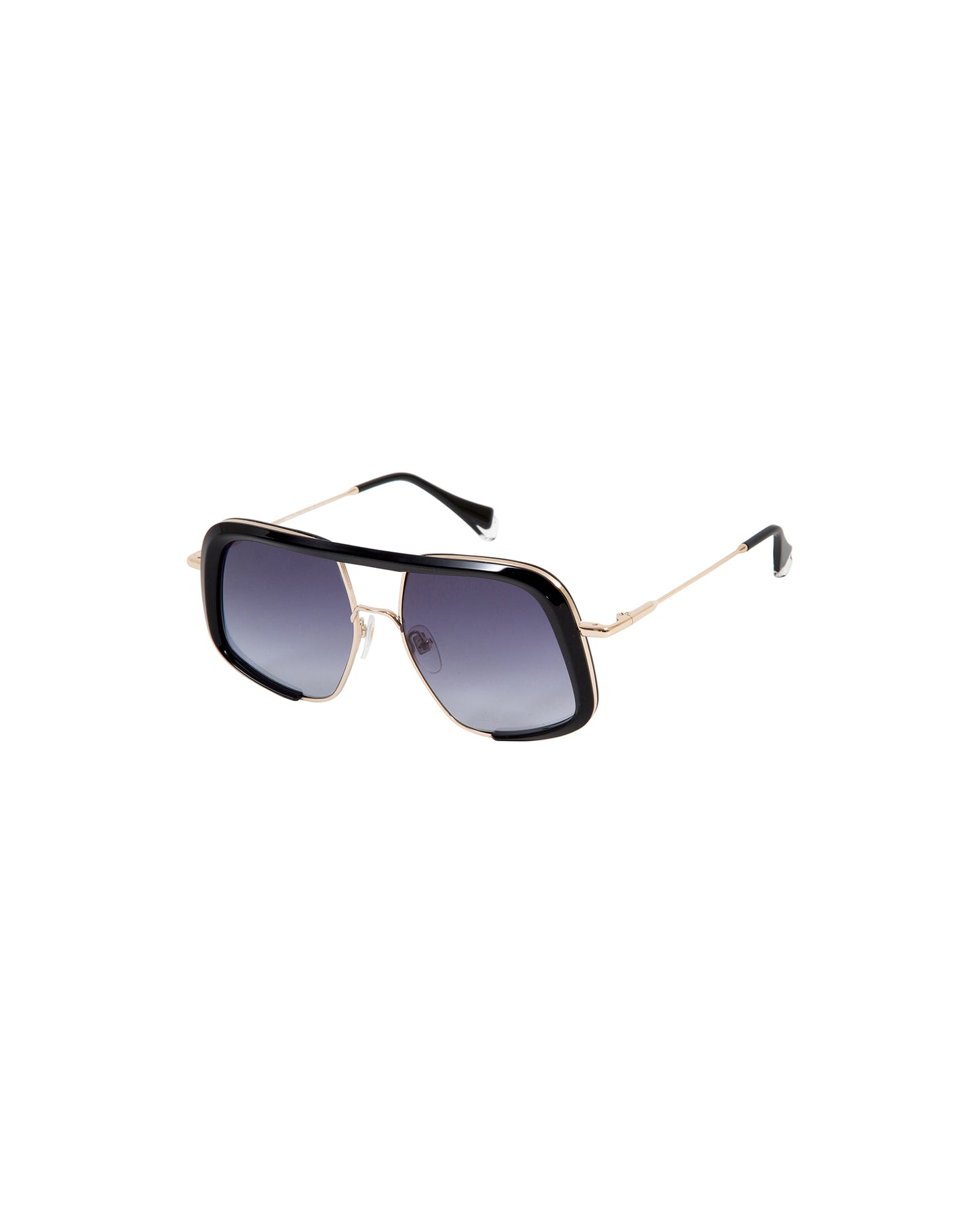 KENZA: Aviador Acetato-Metal Noir sunglasses by GIGI STUDIOS 2722