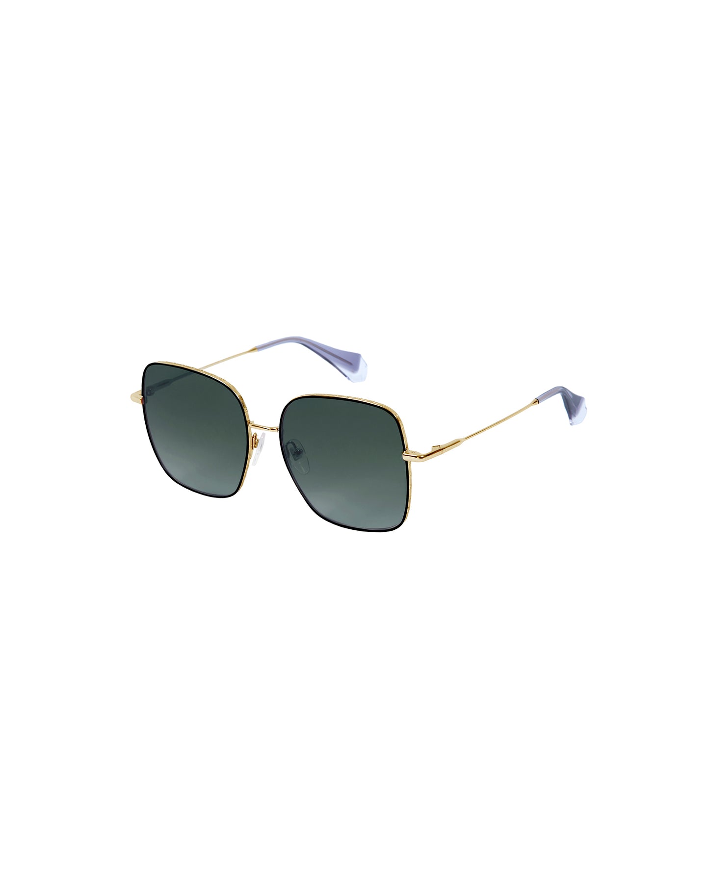 HANNAH: Cuadrada Metal Noir sunglasses by GIGI STUDIOS 2745