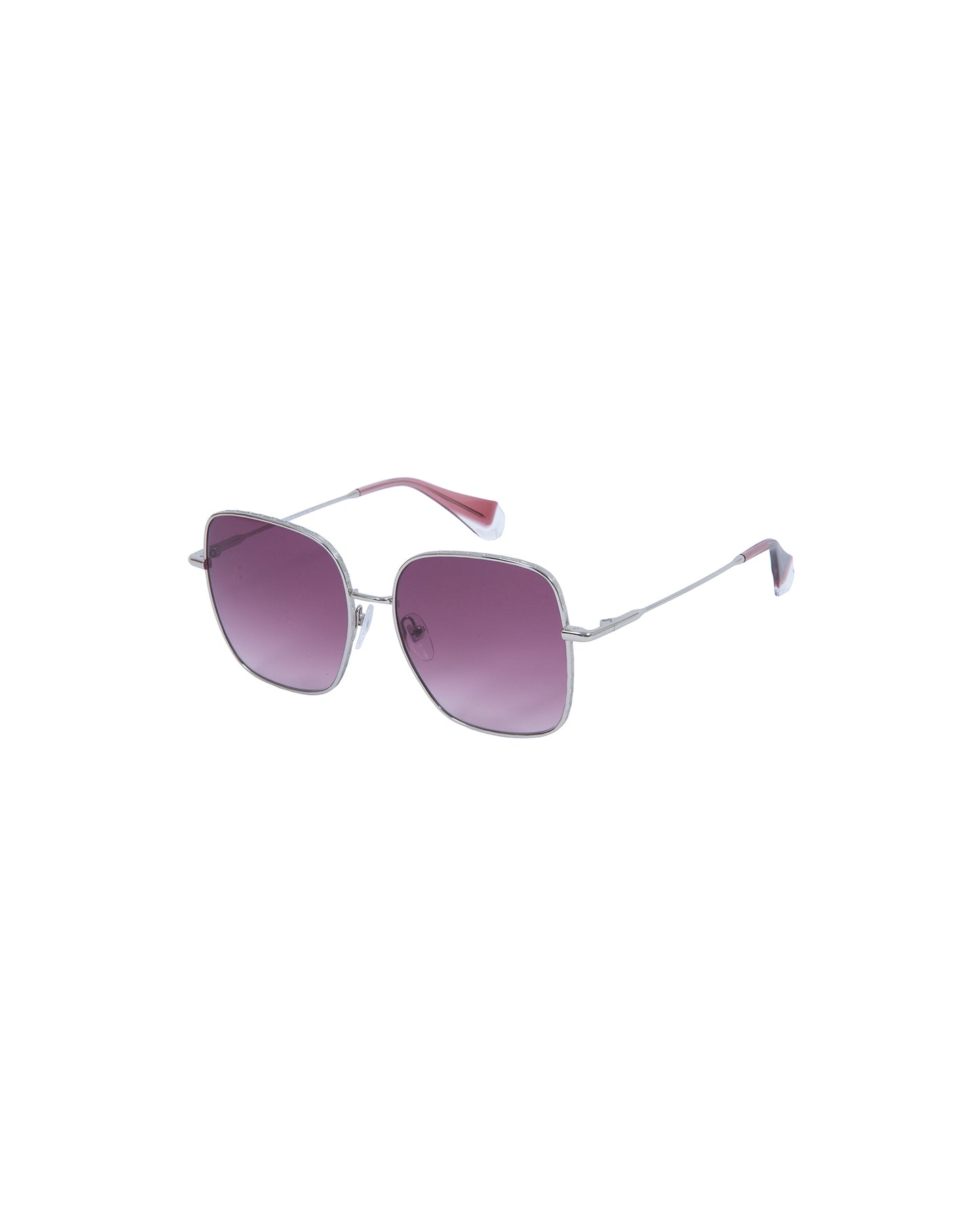 HANNAH: Cuadrada Metal Dark Silver sunglasses by GIGI STUDIOS 2751
