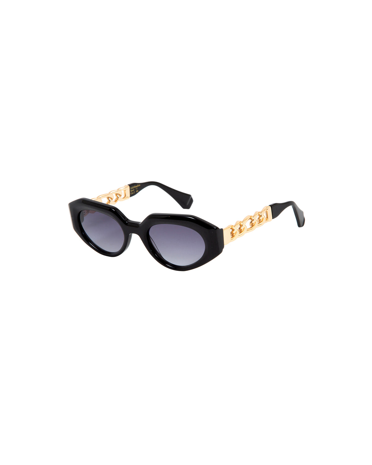 GAIA: Geométricas Acetato-Metal Noir sunglasses by GIGI STUDIOS 2768