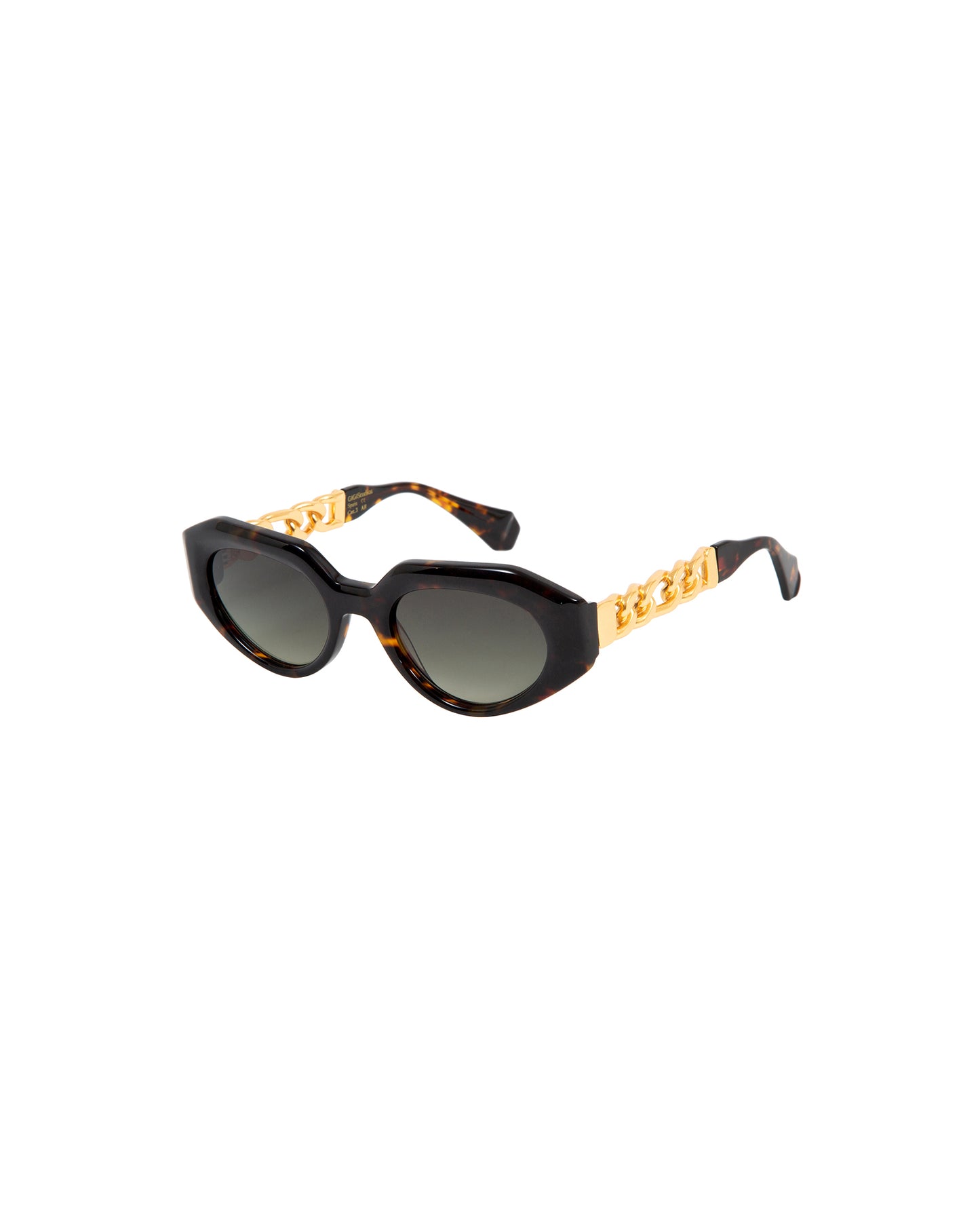 GAIA: Geométricas Acetato-Metal Havana sunglasses by GIGI STUDIOS 2770