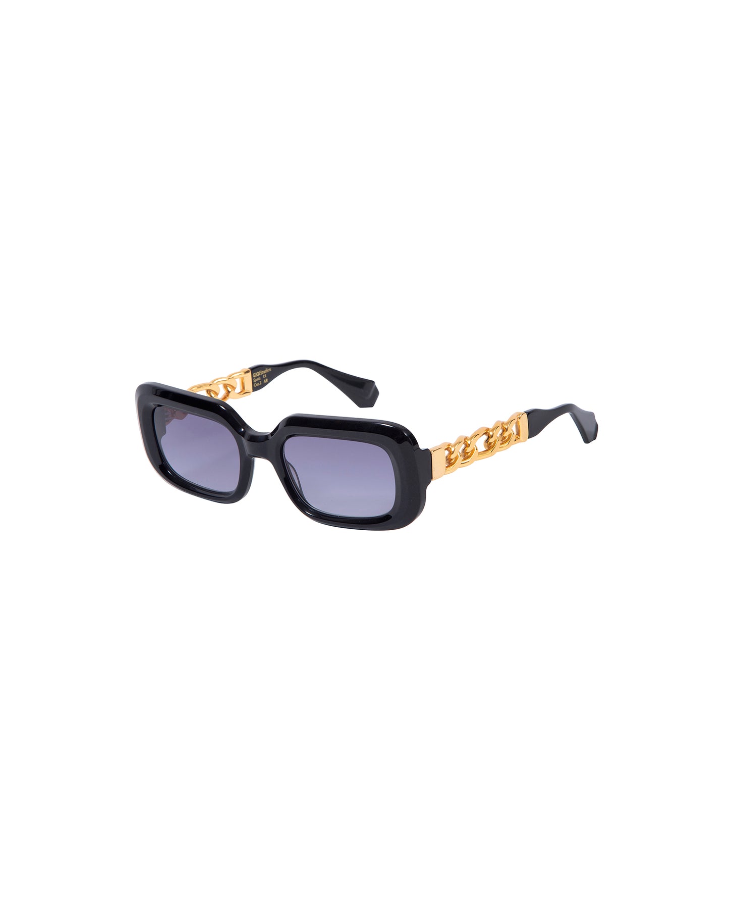 HERA: Cuadrada Acetato-Metal Noir sunglasses by GIGI STUDIOS 2774
