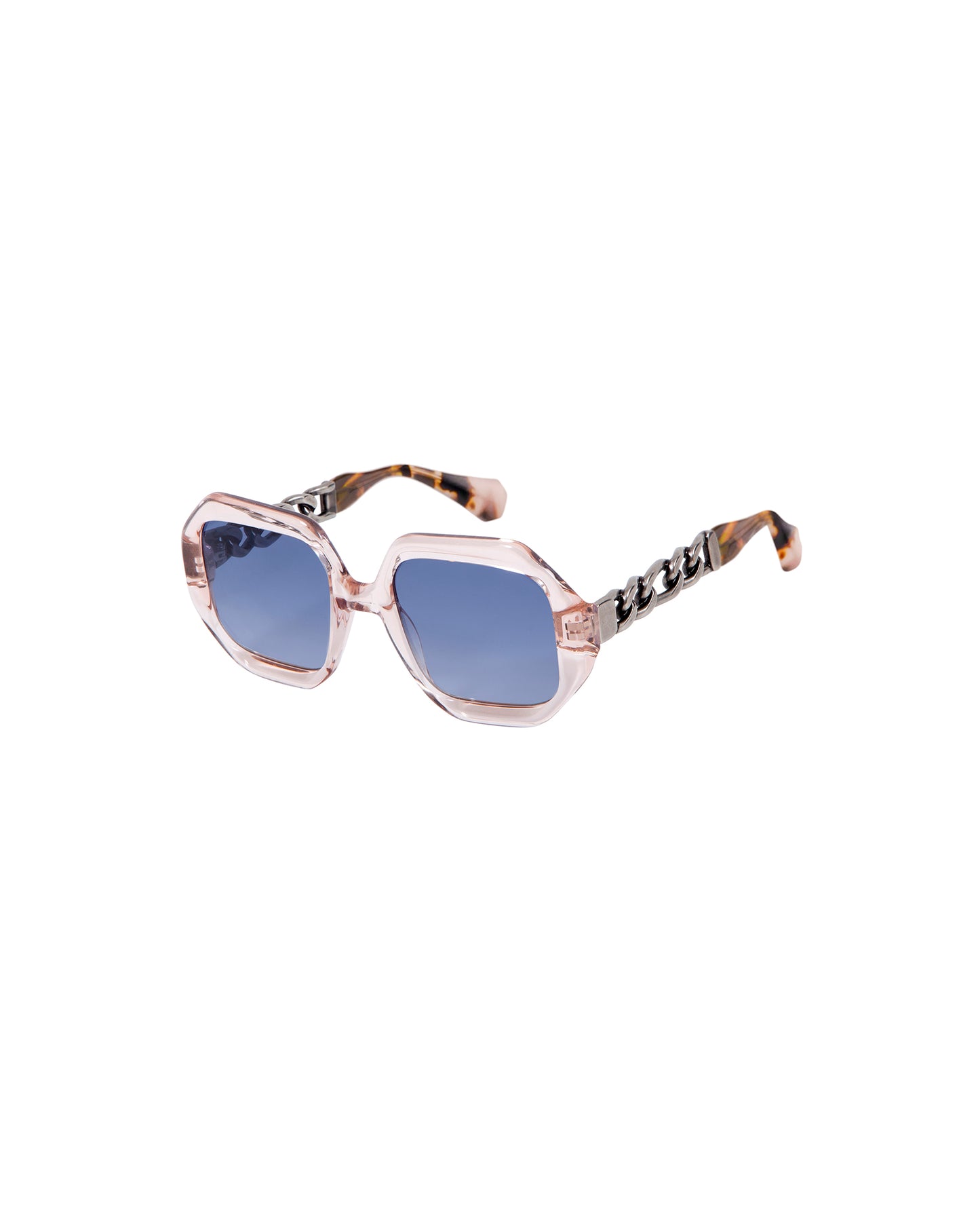 EIRENE: Geométricas Acetato-Metal Marrón sunglasses by GIGI STUDIOS 2780