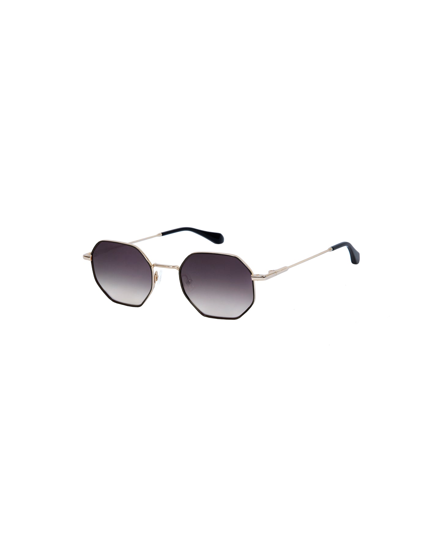 GLADIS: Geométricas Metal Noir sunglasses by GIGI STUDIOS 2804