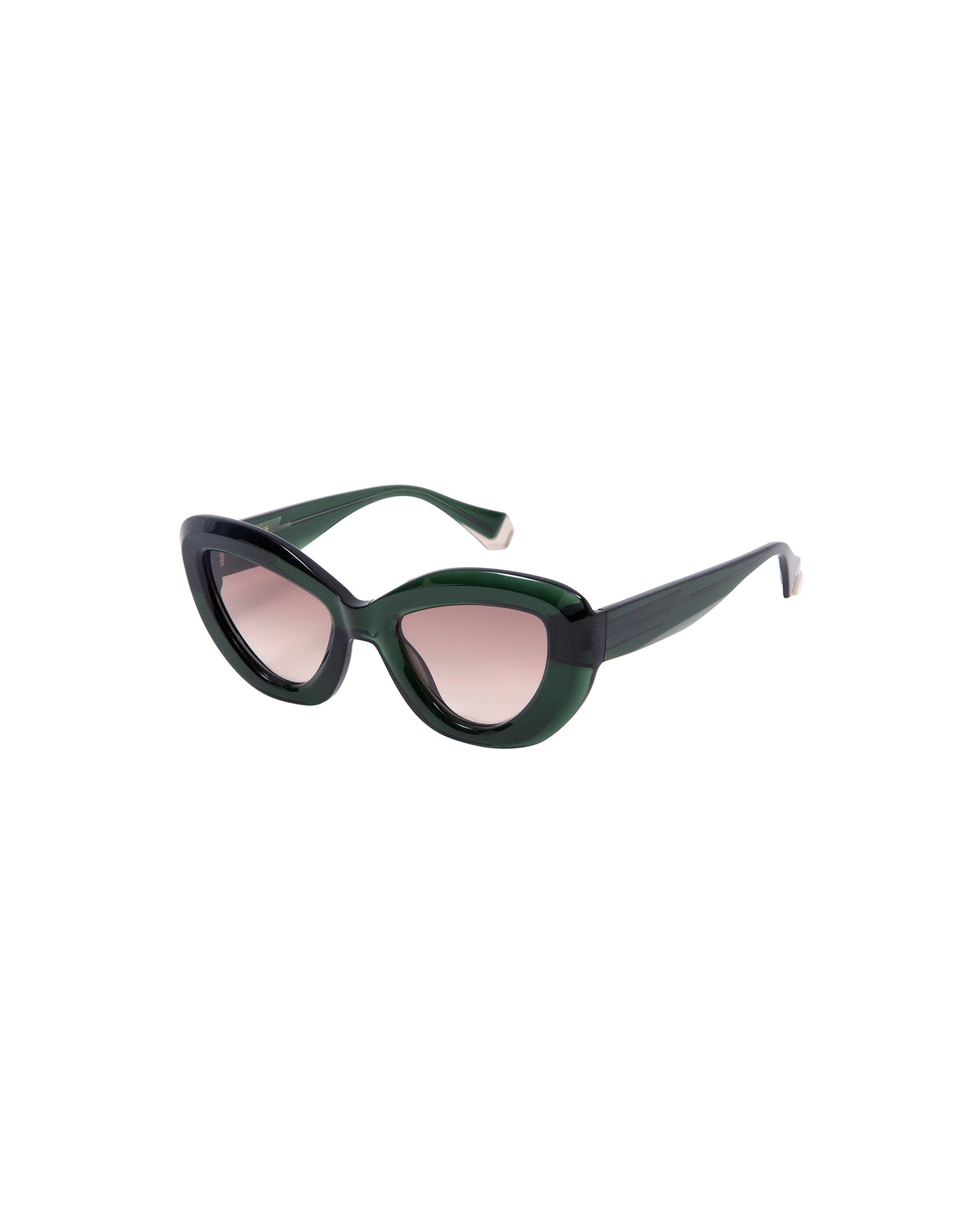 WILLOW: Cat Eye Acetato Verde sunglasses by GIGI STUDIOS 2813