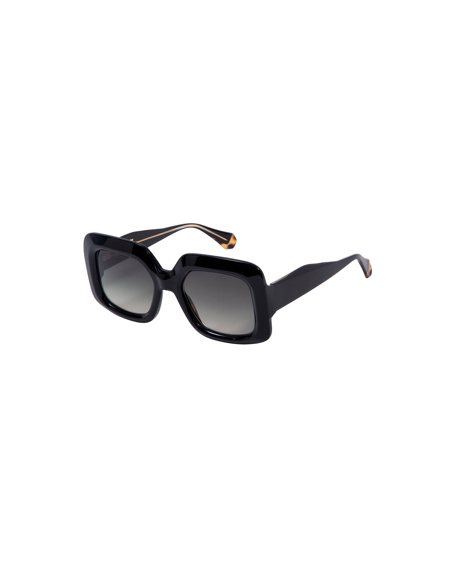 HAILEY: Cuadrada Acetato Noir sunglasses by GIGI STUDIOS 2847