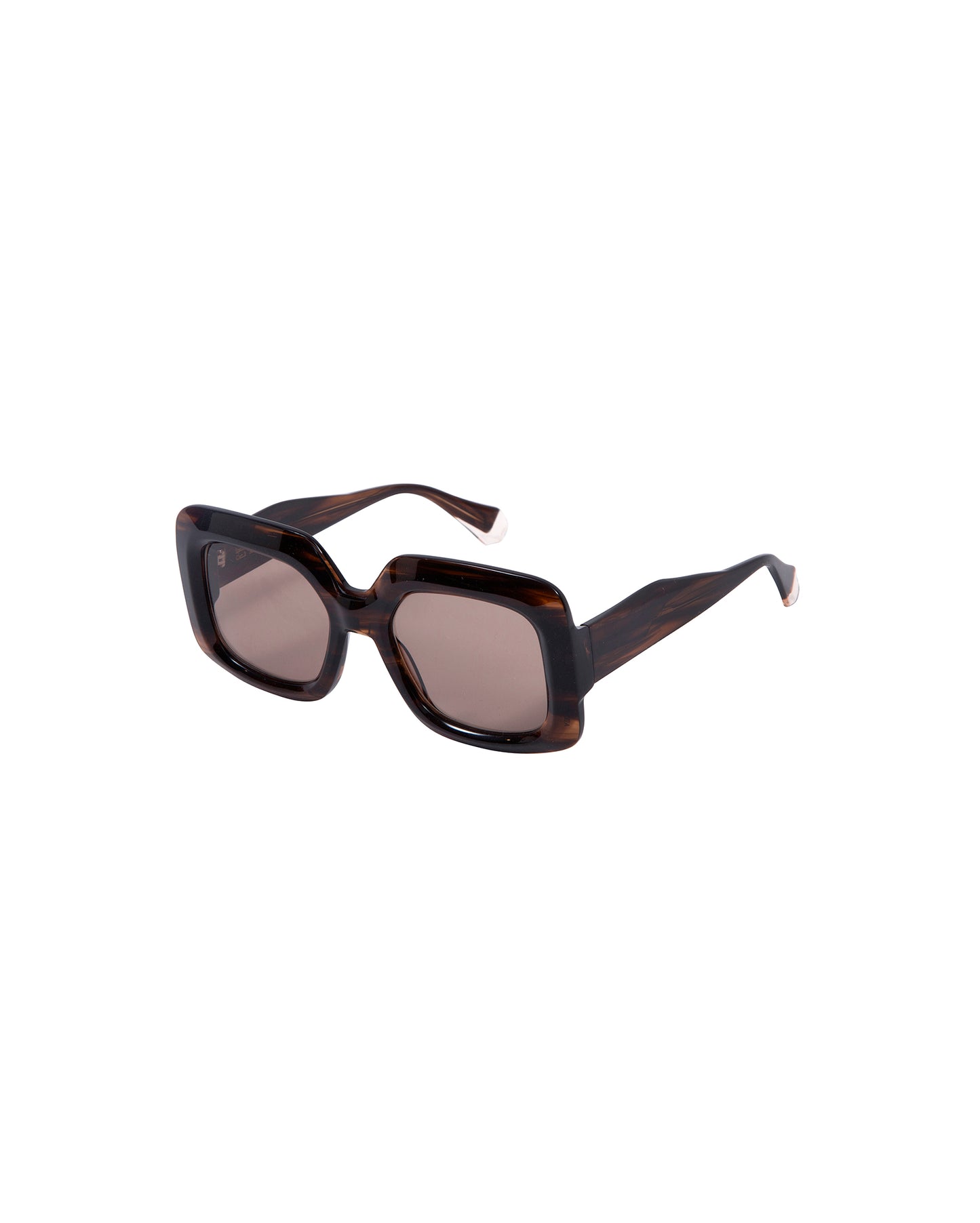 HAILEY: Cuadrada Acetato Havana sunglasses by GIGI STUDIOS 2849