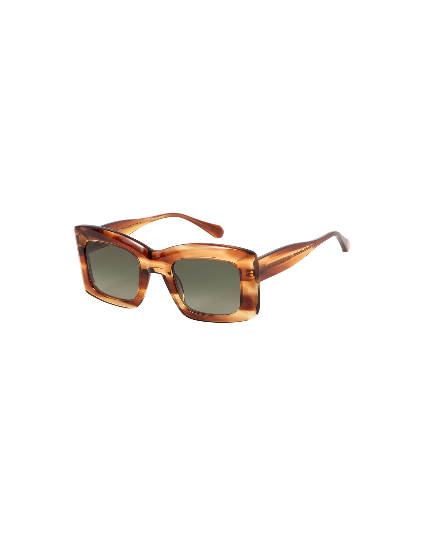 MAGNOLIA: Cuadrada Acetato Marrón sunglasses by GIGI STUDIOS 2952