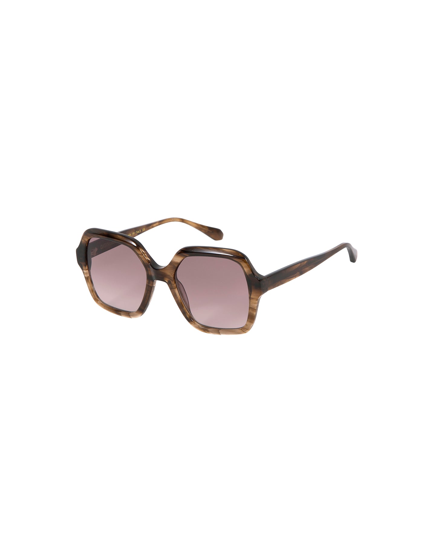 RENATA: Geométricas Acetato Havana sunglasses by GIGI STUDIOS 2958