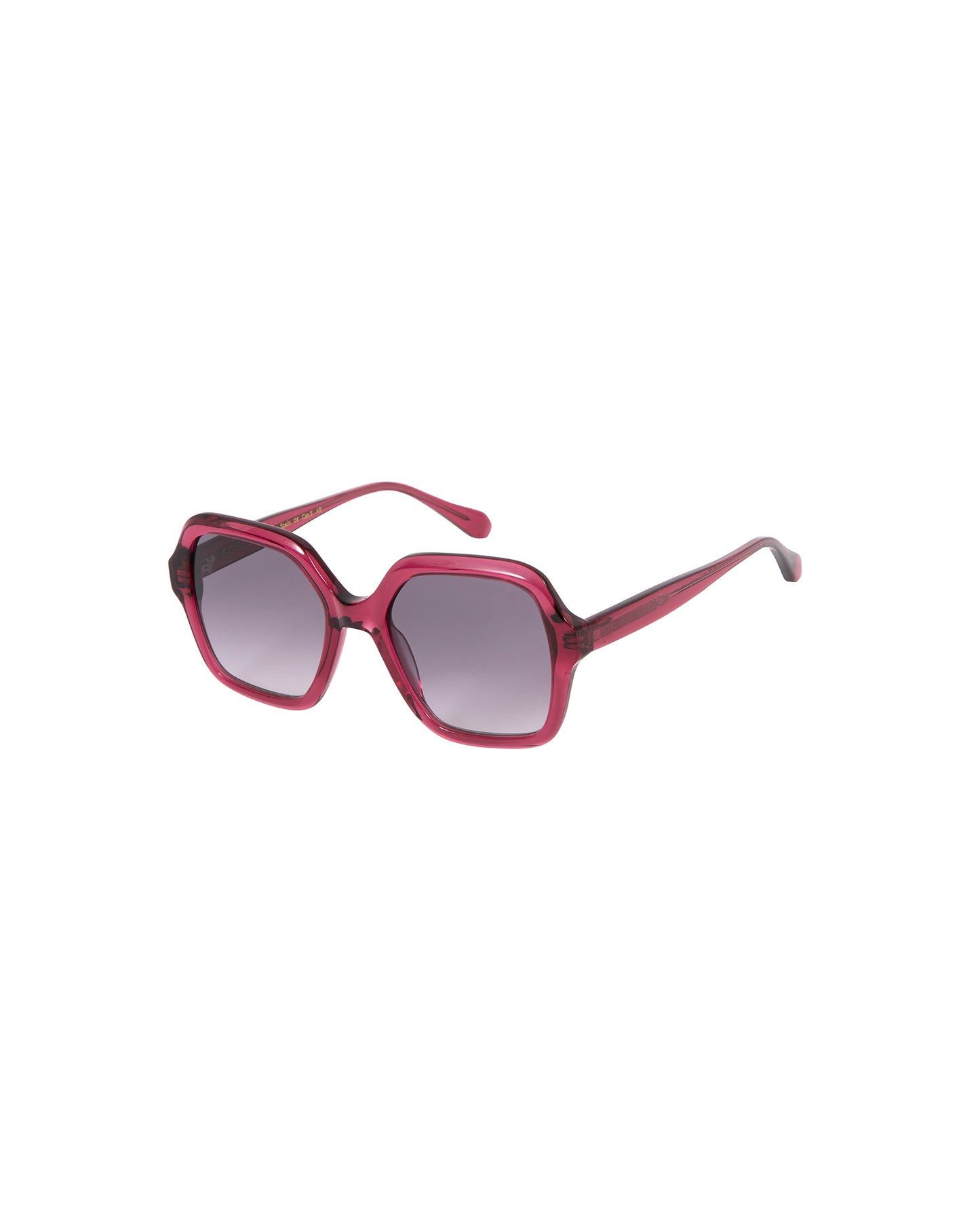 RENATA: Geométricas Acetato Rojo sunglasses by GIGI STUDIOS 2960