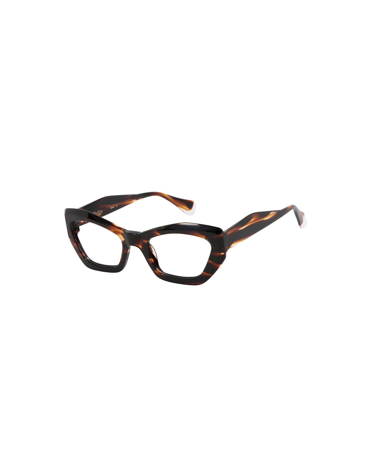 KIRA: Cat Eye Acetato Havana optical glasses by GIGI STUDIOS 3017
