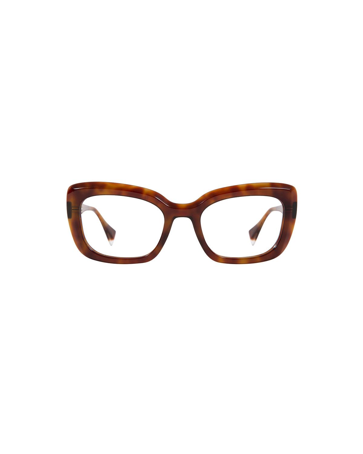 ELIA: Cuadrada Acetato Havana optical glasses by GIGI STUDIOS 3041