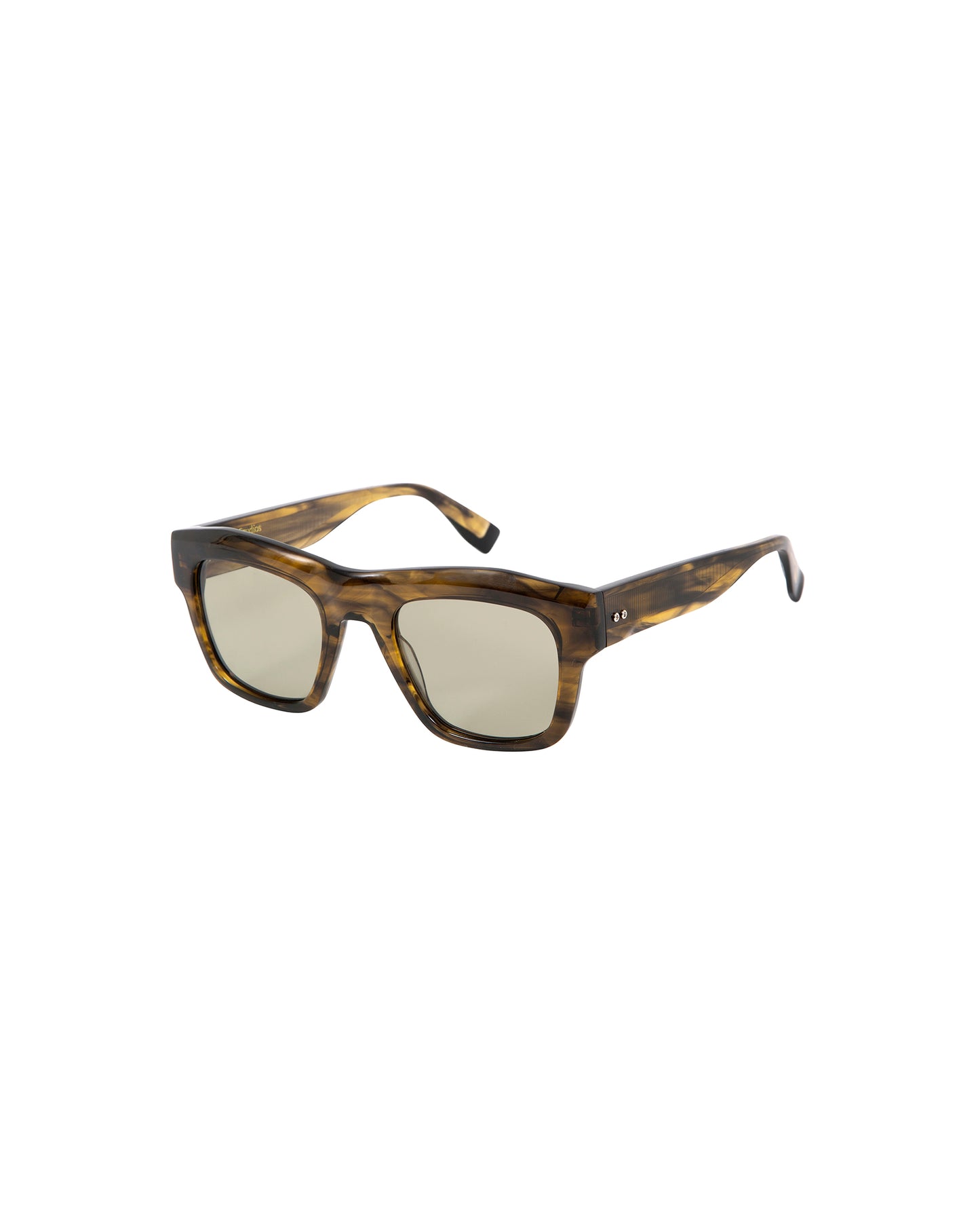 TURNER: Cuadrada Acetato Marrón sunglasses by GIGI STUDIOS 3262