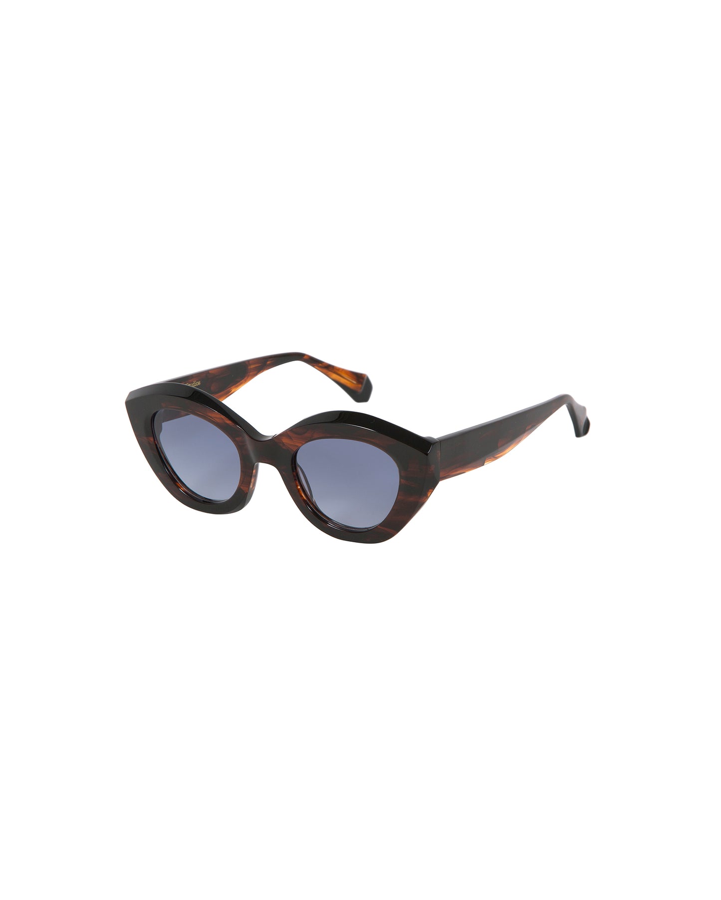 KENDRA: Cat Eye Acetato Marrón sunglasses by GIGI STUDIOS 3294