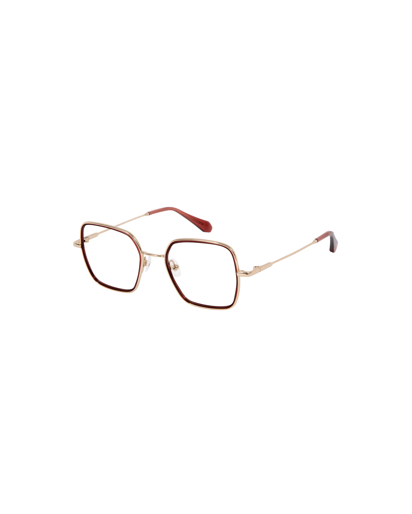 ELBA: Cuadrada Acetato-Metal Doré optical glasses by GIGI STUDIOS 3318