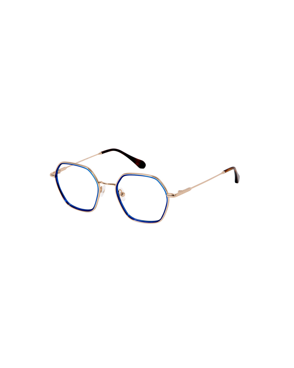 ARLETTE: Geométricas Acetato-Metal Doré optical glasses by GIGI STUDIOS 3328