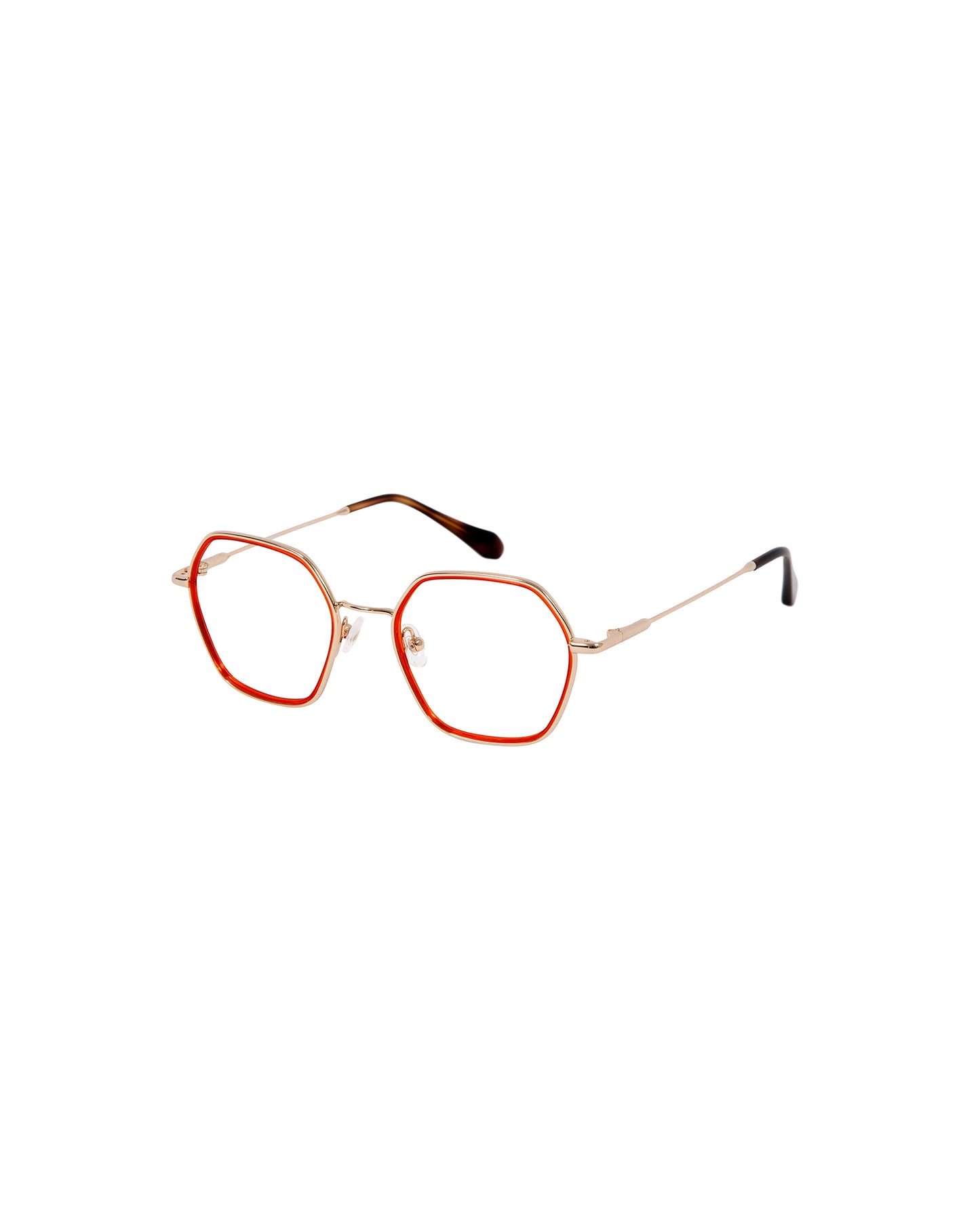 ARLETTE: Geométricas Acetato-Metal Doré optical glasses by GIGI STUDIOS 3330
