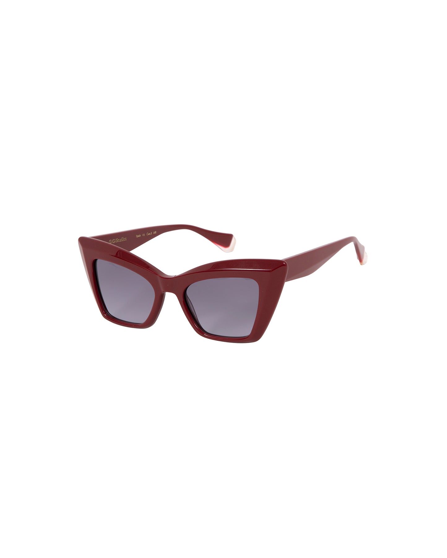 ROSALIE: Cat Eye Acetato Rojo sunglasses by GIGI STUDIOS 3338
