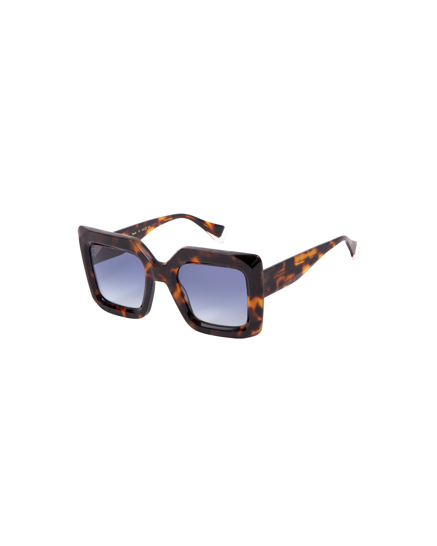 LEANDRA: Cuadrada Acetato Havana sunglasses by GIGI STUDIOS 3345