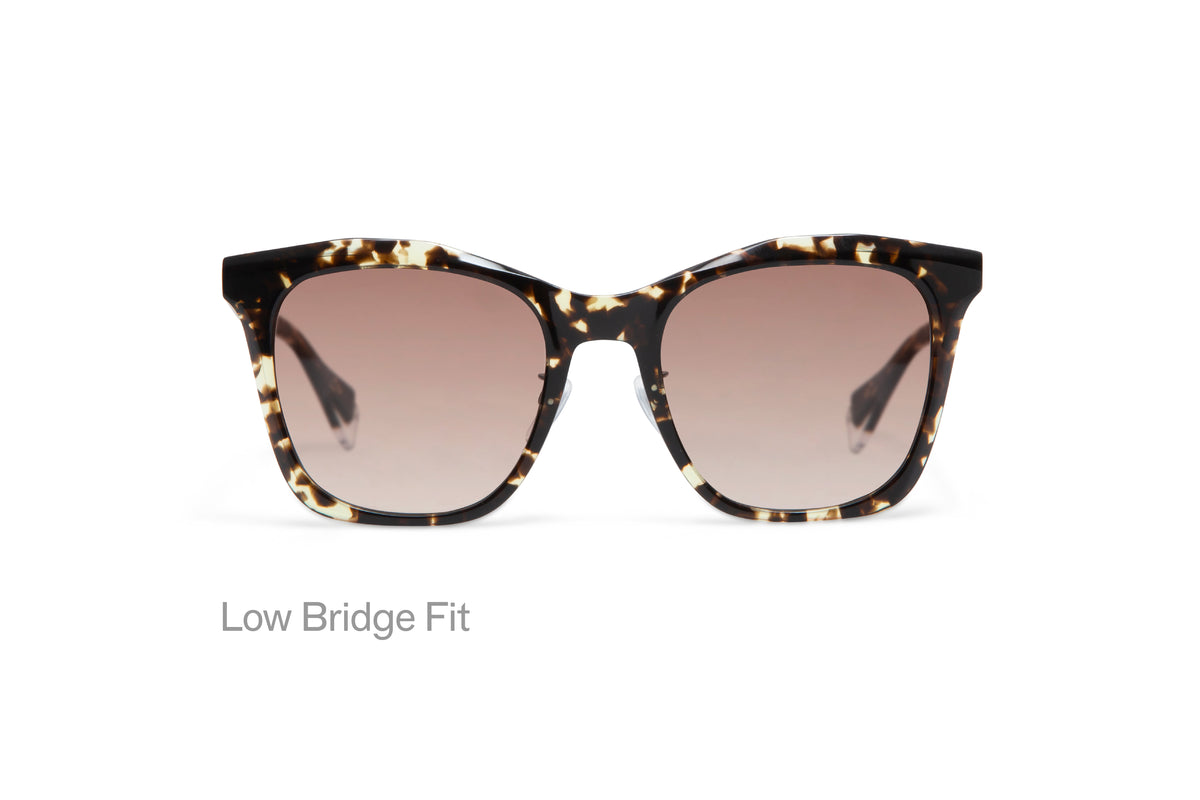 BERTHA: Cuadrada Acetato Havana sunglasses by GIGI STUDIOS 3395