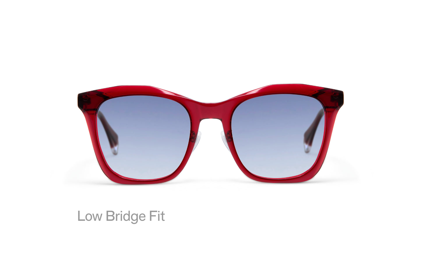 BERTHA: Cuadrada Acetato Rojo sunglasses by GIGI STUDIOS 3405