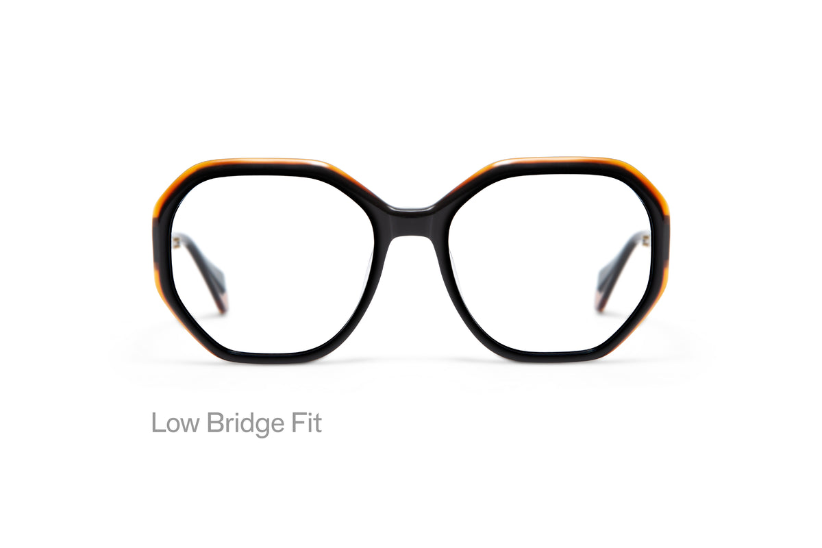 CHRISTINE: Geométricas Acetato Noir optical glasses by GIGI STUDIOS 3437