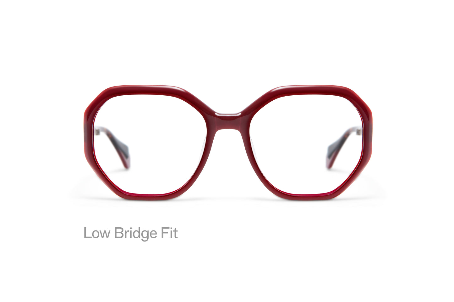 CHRISTINE: Geométricas Acetato Rojo optical glasses by GIGI STUDIOS 3441