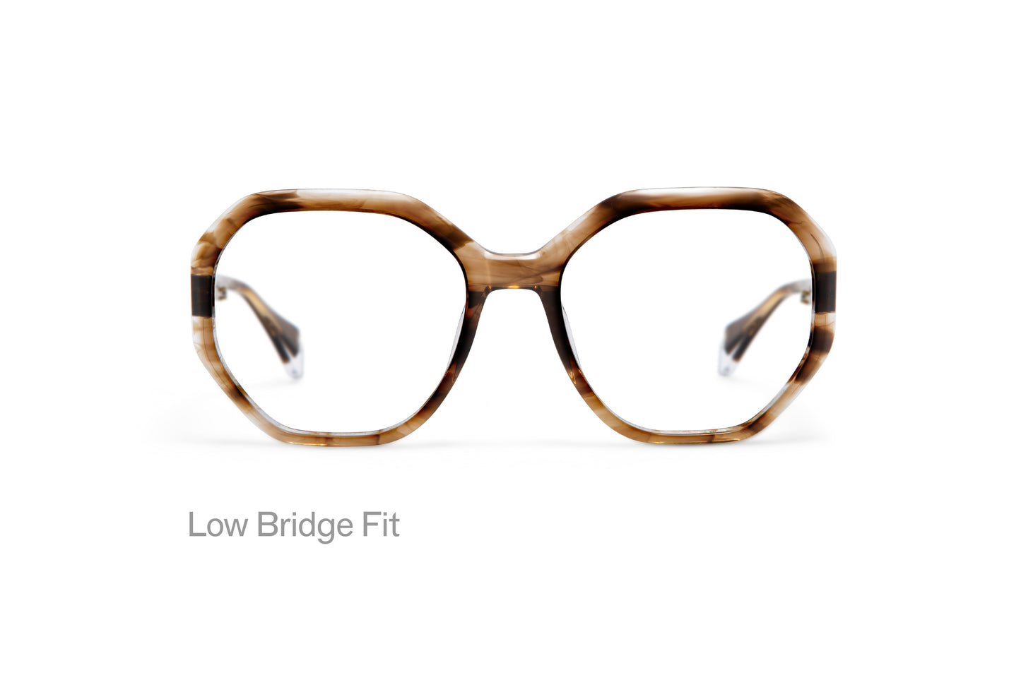 CHRISTINE: Geométricas Acetato Marrón optical glasses by GIGI STUDIOS 3445