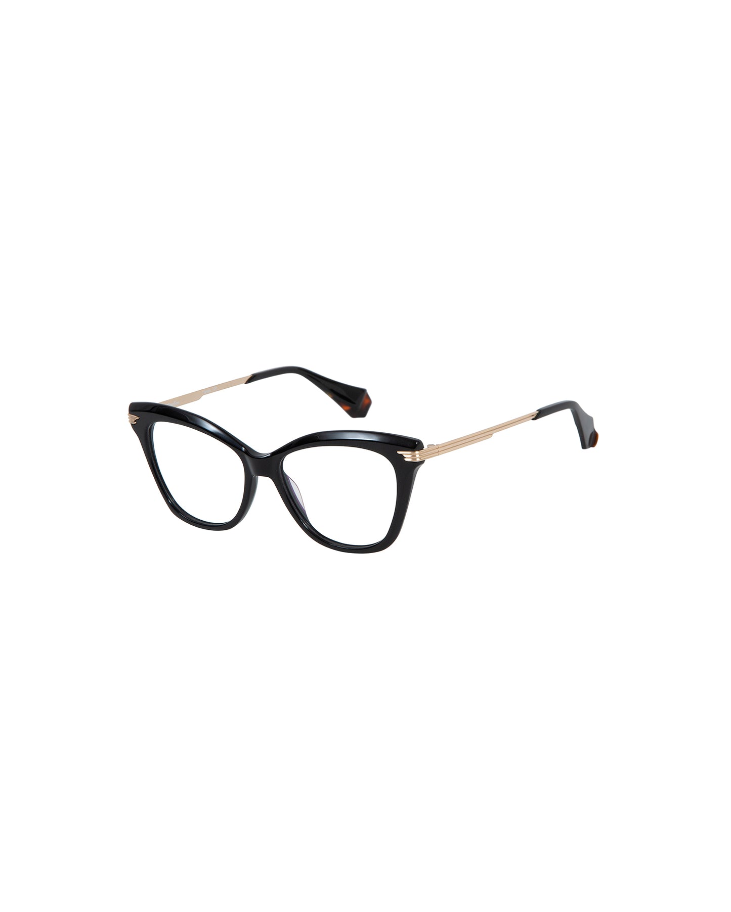 FEDERICA: Cat Eye Acetato-Metal Noir optical glasses by GIGI STUDIOS 3480