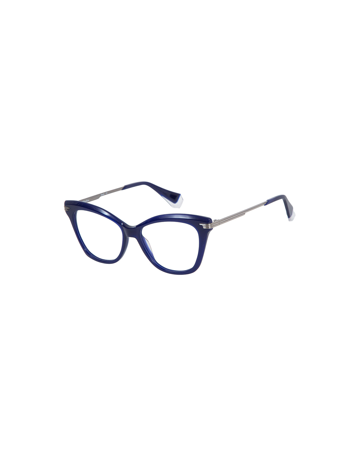 FEDERICA: Cat Eye Acetato-Metal Azul optical glasses by GIGI STUDIOS 3488