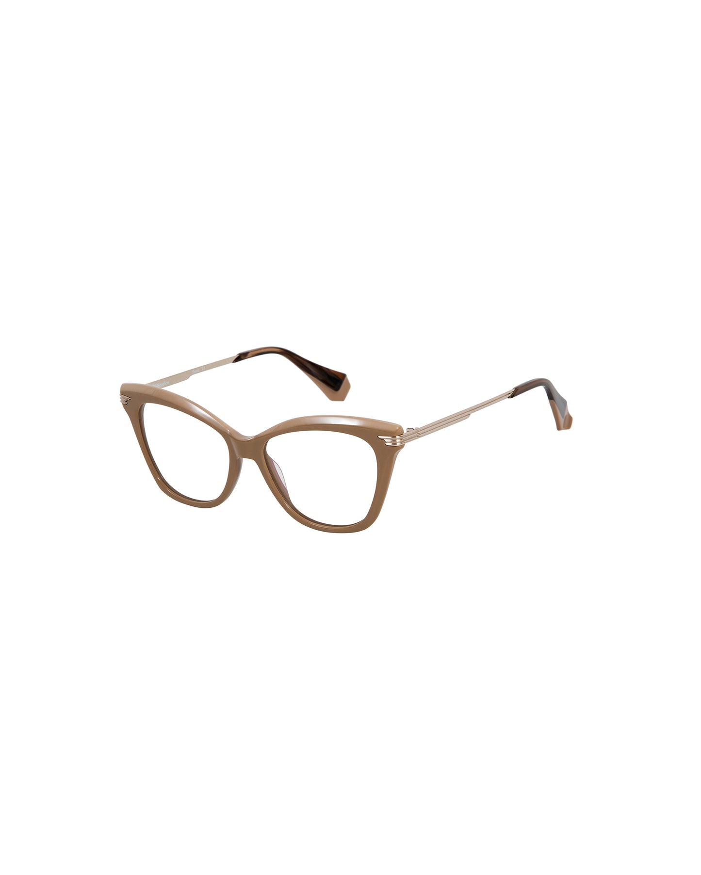 FEDERICA: Cat Eye Acetato-Metal Marrón optical glasses by GIGI STUDIOS 3491