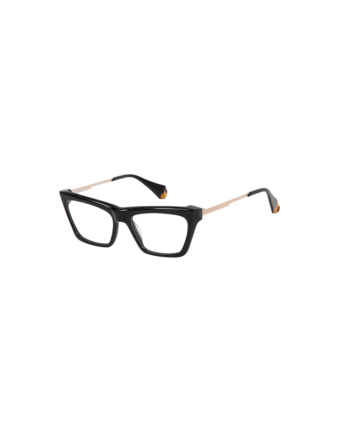 HADA: Cat Eye Acetato-Metal Noir optical glasses by GIGI STUDIOS 3495