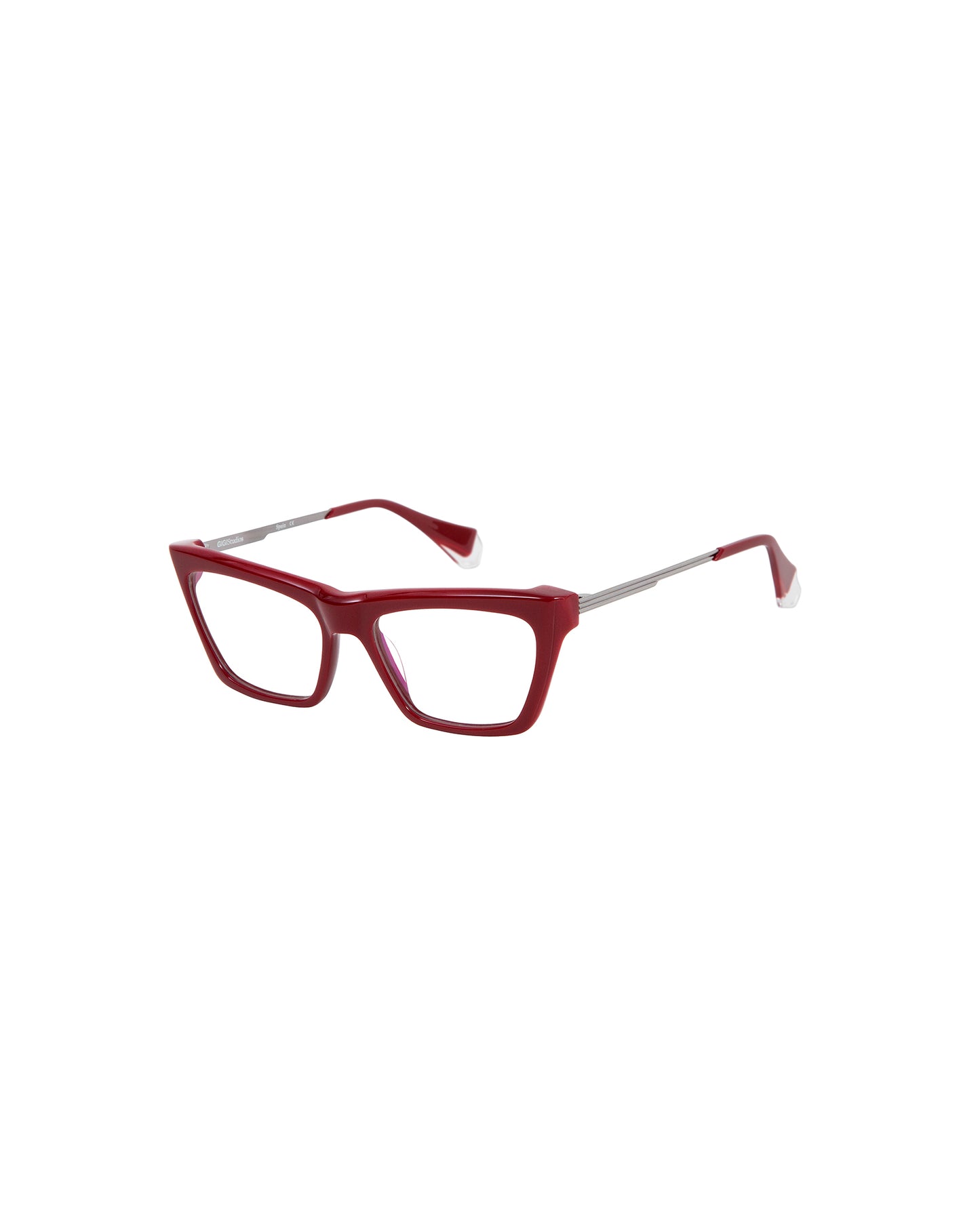 HADA: Cat Eye Acetato-Metal Rojo optical glasses by GIGI STUDIOS 3503
