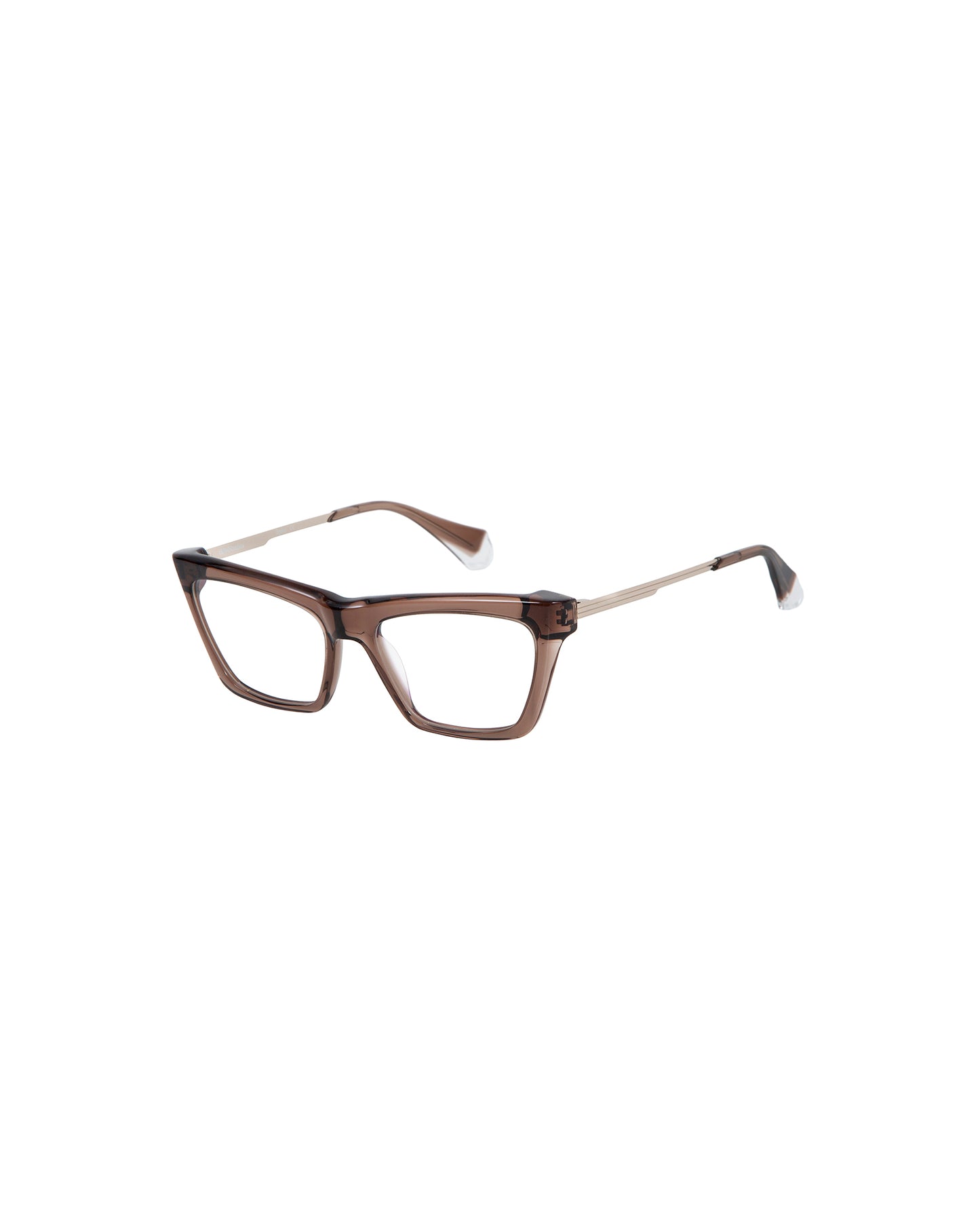 HADA: Cat Eye Acetato-Metal Marrón optical glasses by GIGI STUDIOS 3507