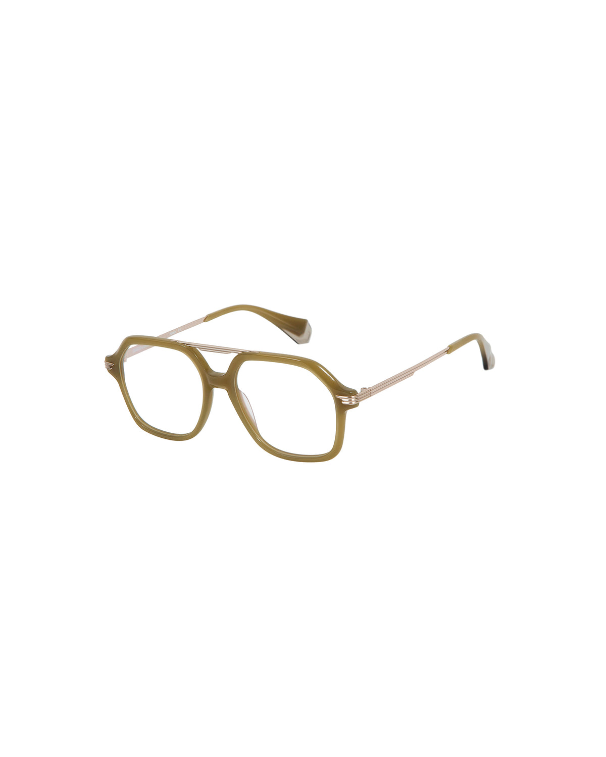 LORENZA: Aviador Acetato-Metal Verde optical glasses by GIGI STUDIOS 3523