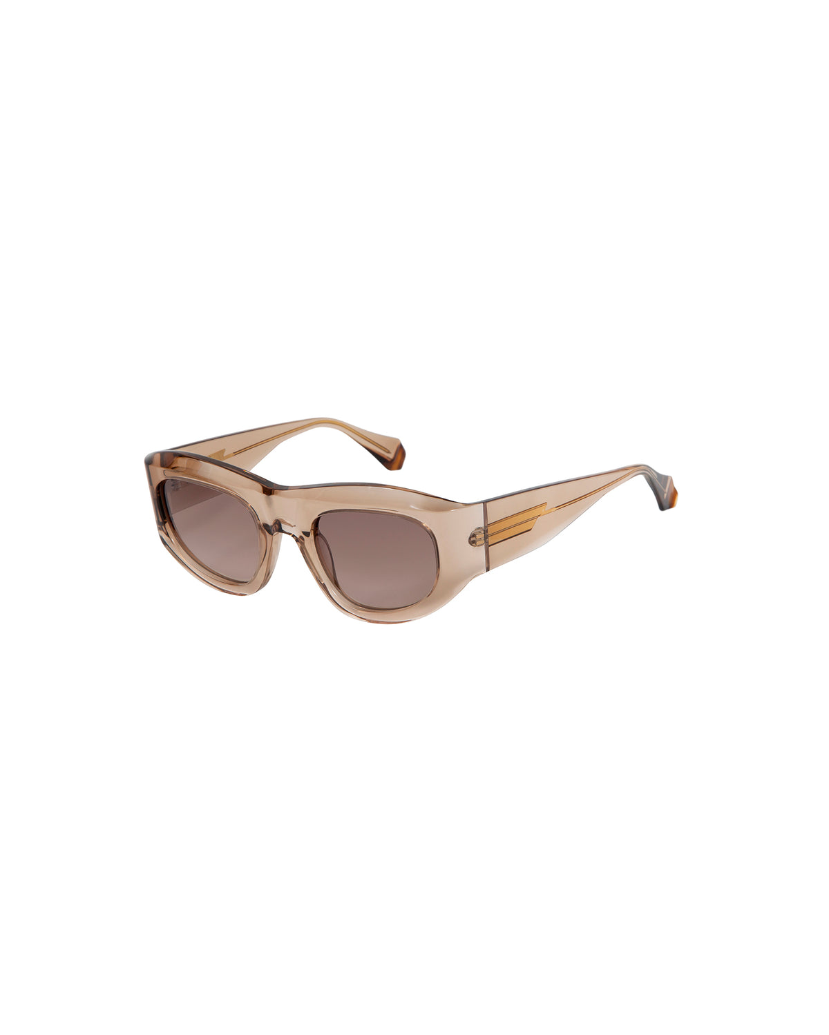 GALILEA: Cat Eye Acetato Marrón sunglasses by GIGI STUDIOS 3527