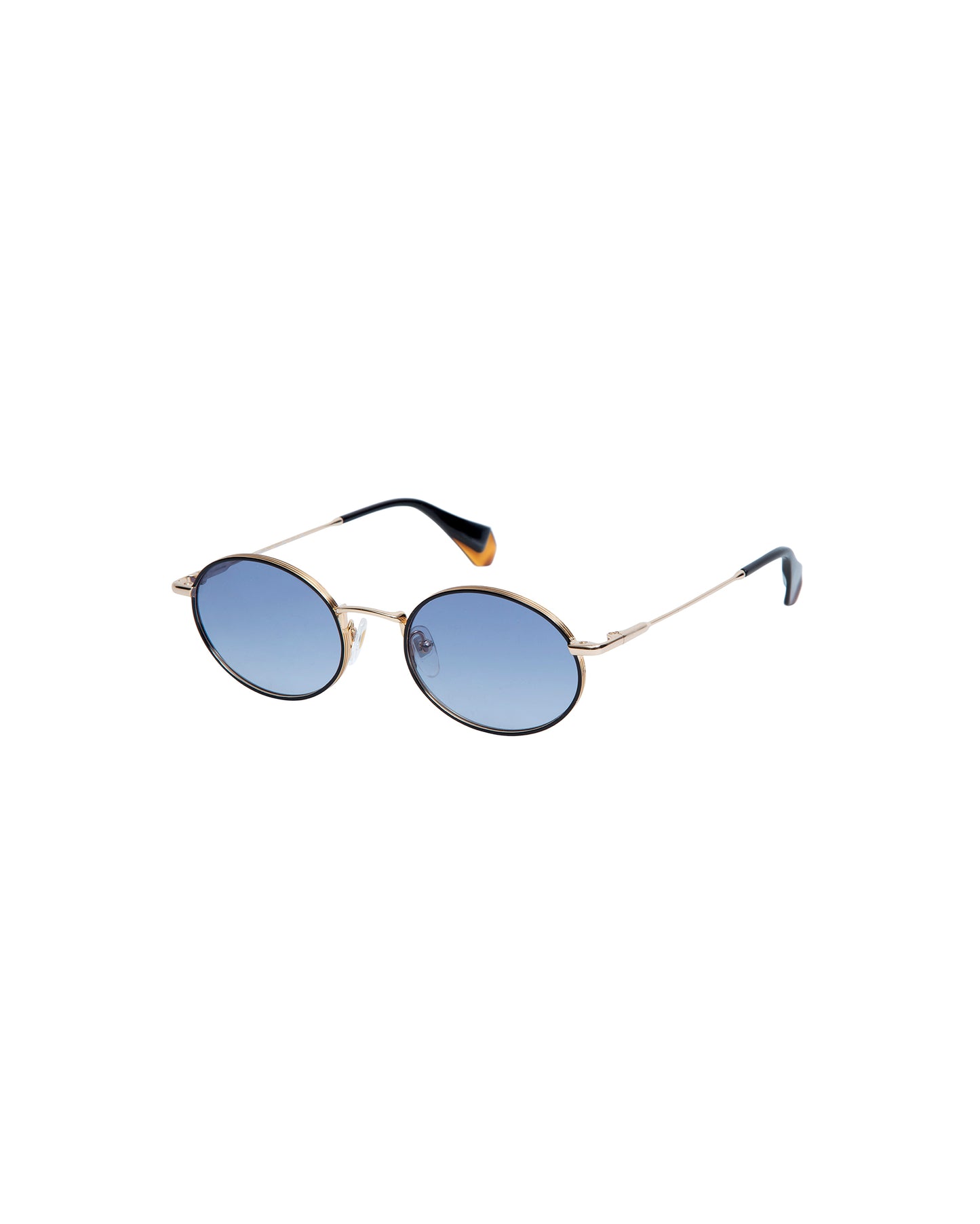 FILIPPA: Redondas Metal Noir sunglasses by GIGI STUDIOS 4522