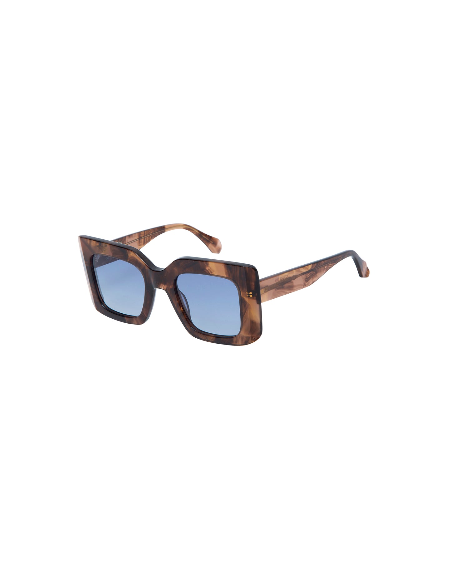 DOROTHEA: Cuadrada Acetato Marrón sunglasses by GIGI STUDIOS 4699