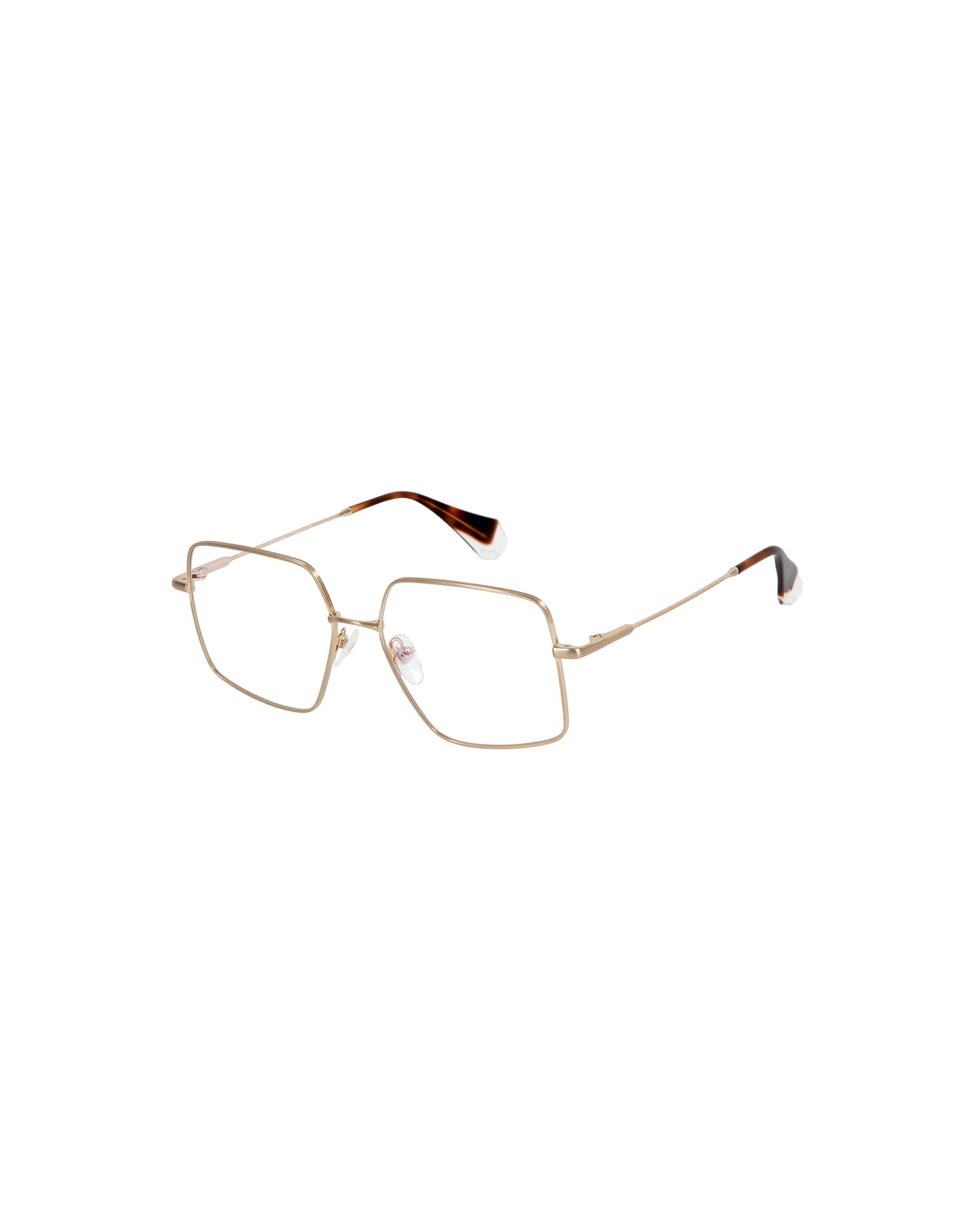 CAROLANNE: Cuadrada Metal Doré optical glasses by GIGI STUDIOS 4745