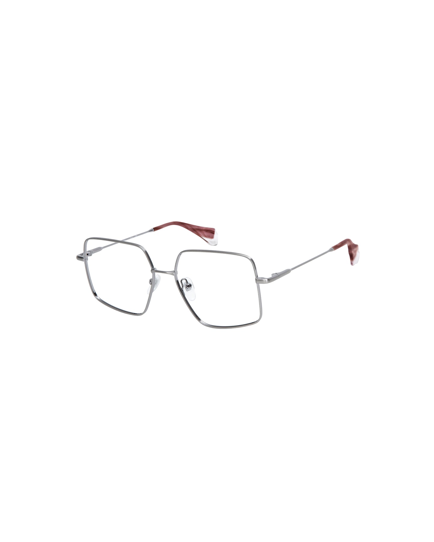 CAROLANNE: Cuadrada Metal Dark Silver optical glasses by GIGI STUDIOS 4752